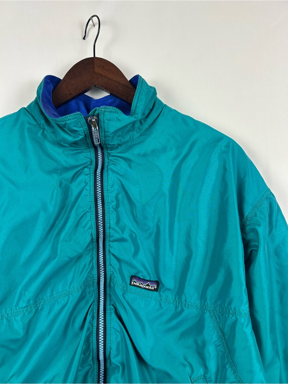 Vintage Patagonia Shelled Synchilla Jacket L Teal Blue USA 42111